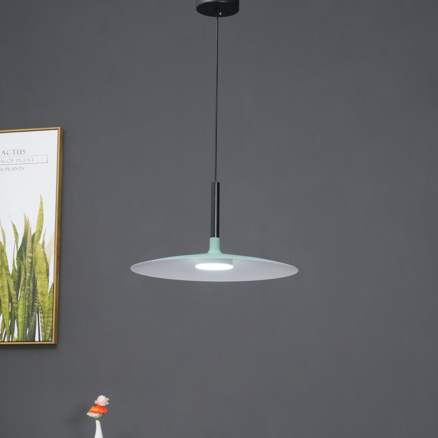 Thaloric | Minimalistisk industriel aluminium flad skive pendel
