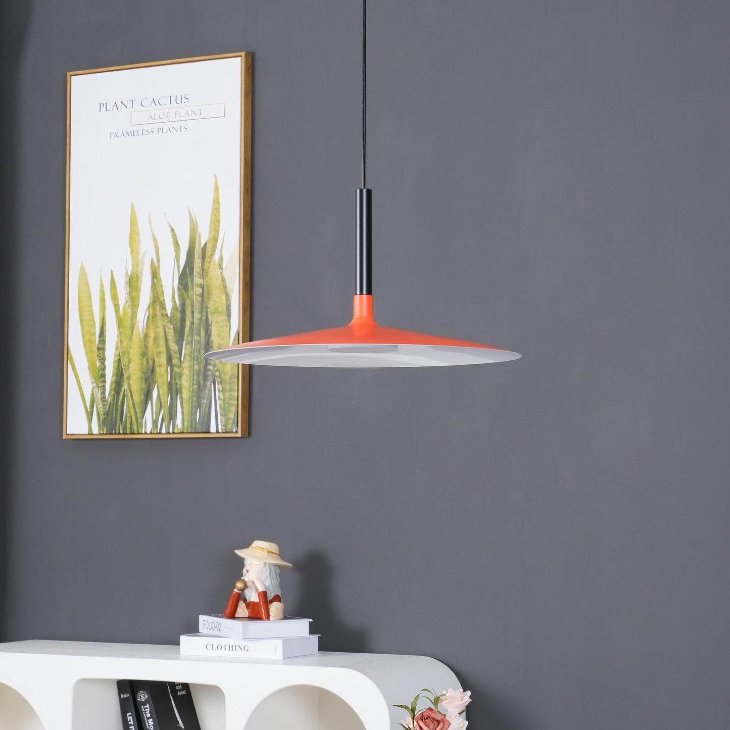 Thaloric | Minimalistisk industriel aluminium flad skive pendel