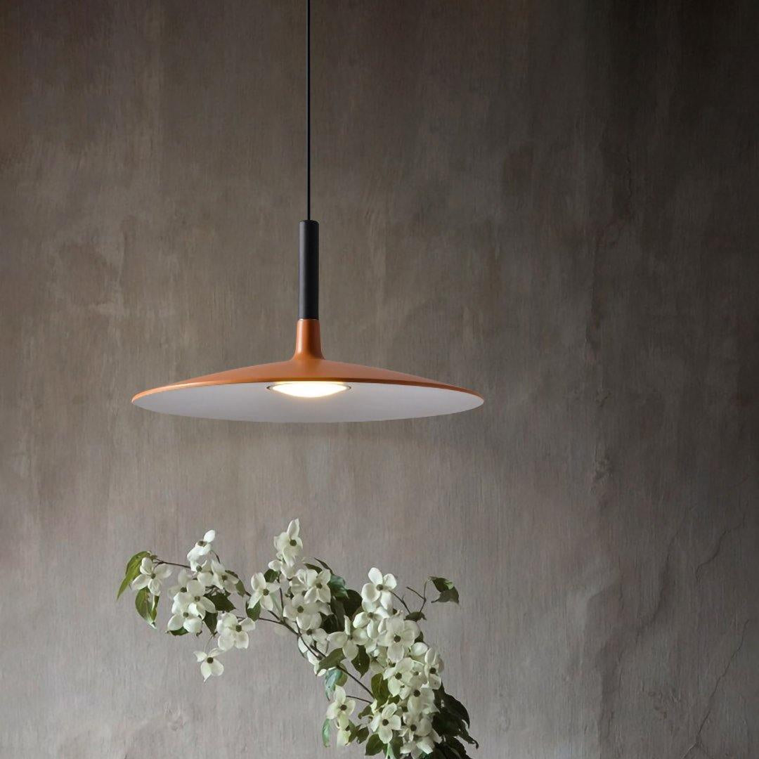 Thaloric | Minimalistisk industriel aluminium flad skive pendel