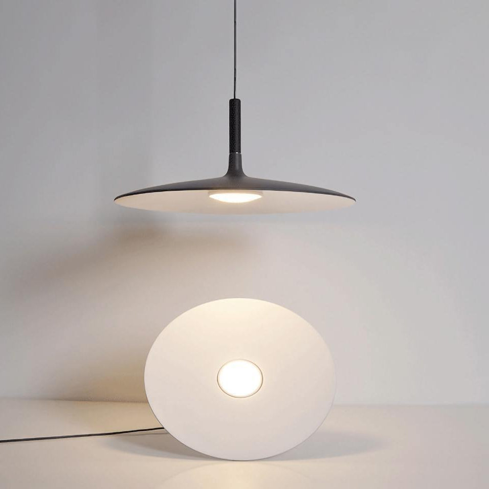 Thaloric | Minimalistisk industriel aluminium flad skive pendel