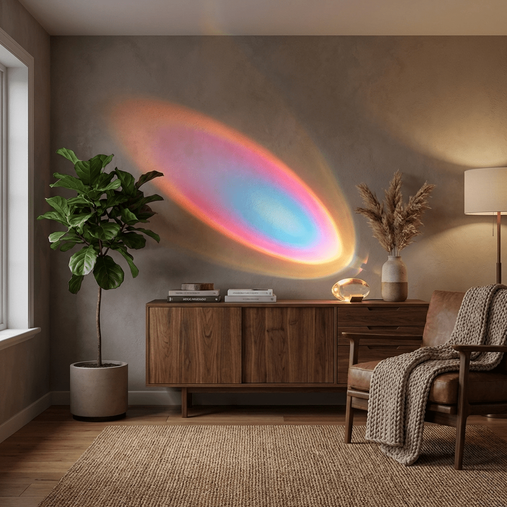 Vaelenoe | Skulpturel Oval Krystal Sten Bordlampe