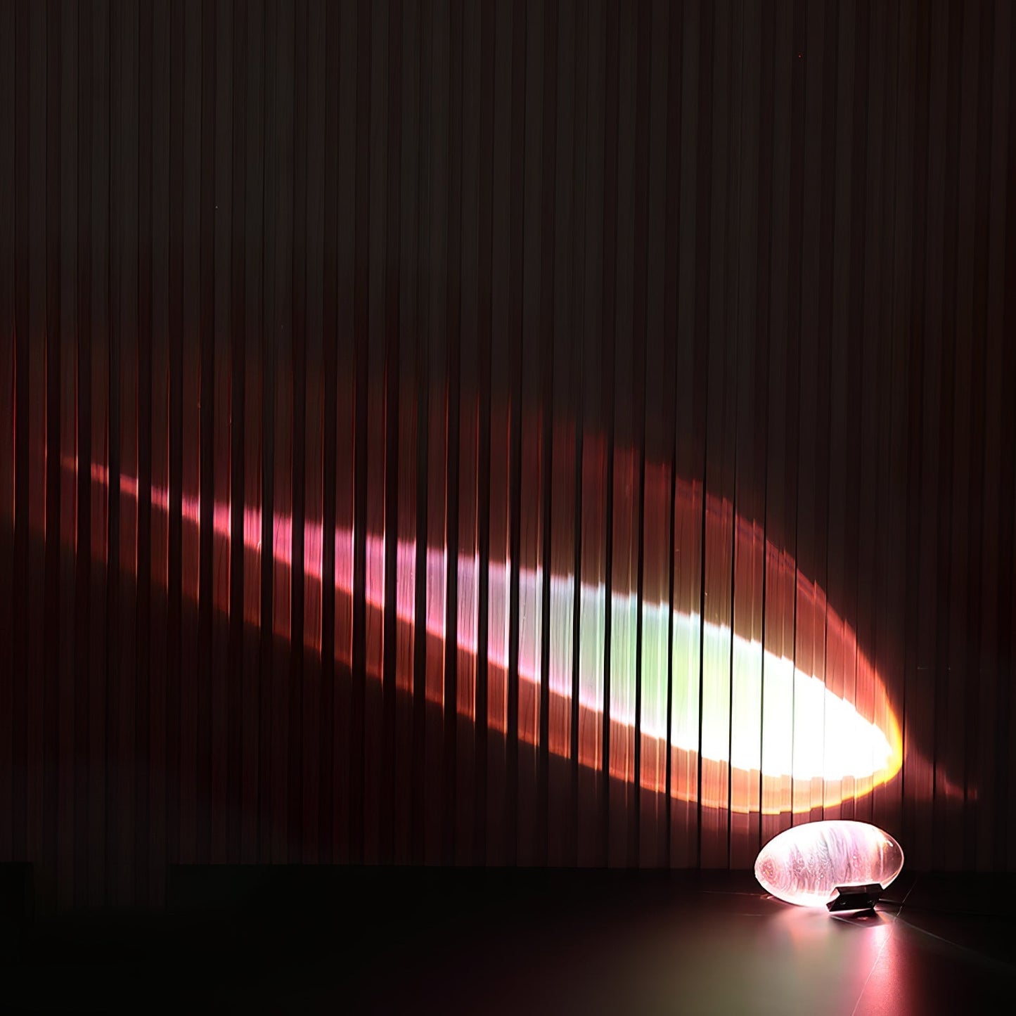 Vaelenoe | Skulpturel Oval Krystal Sten Bordlampe
