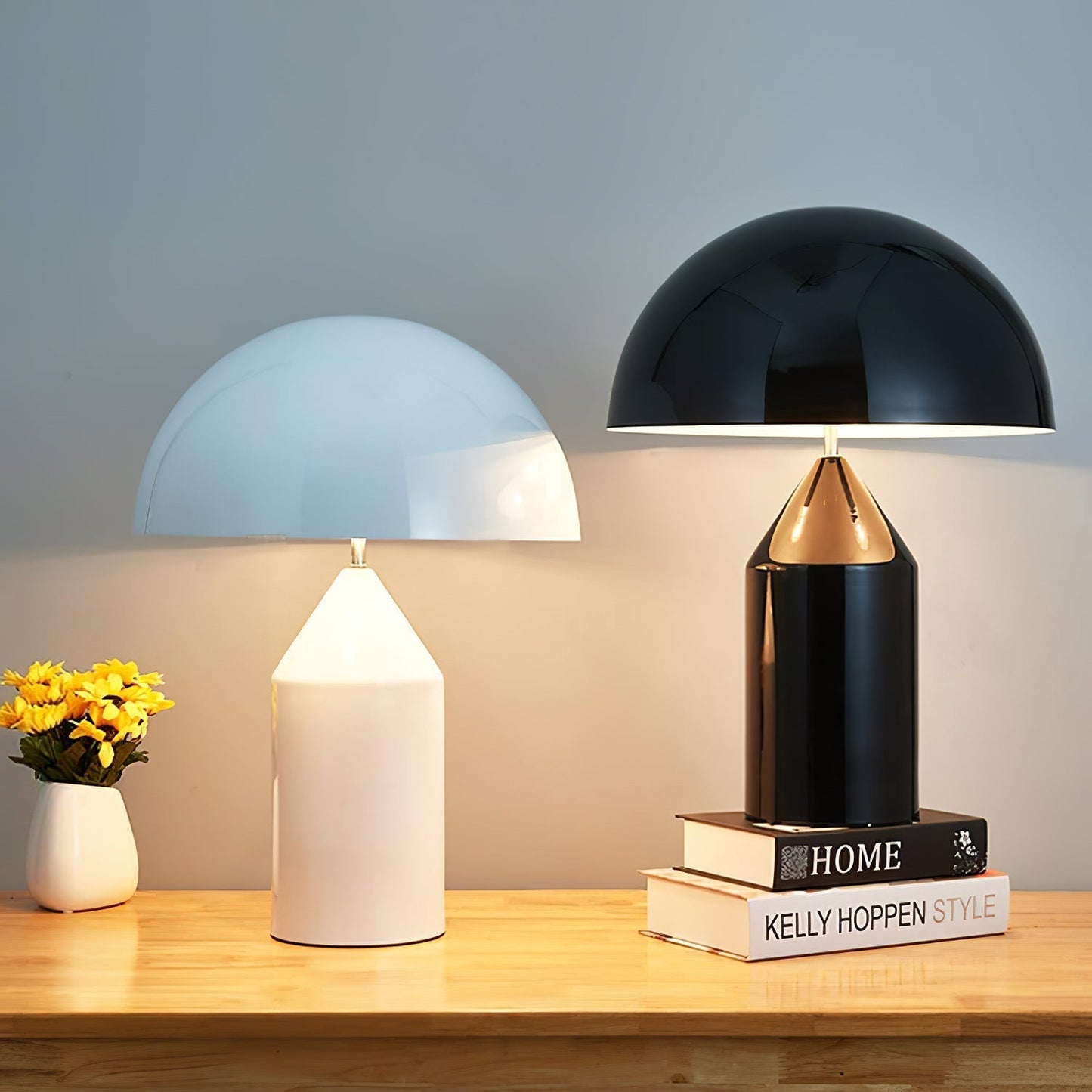 Zonthara | Avantgarde geometrisk skulpturel silhuet metal bordlampe