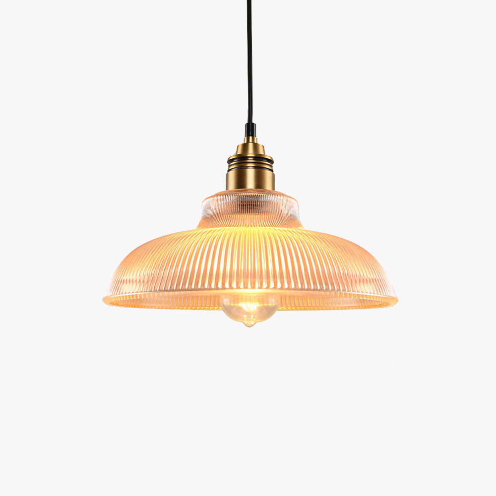 Kalsyr | Industriel glasbuet silhuet kuppel pendellampe