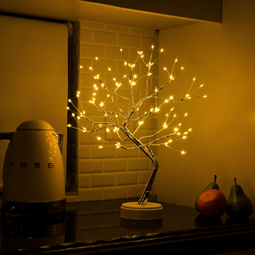 Naturinspireret bonsai træ accent bordlampe