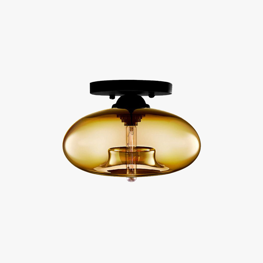 Murae | Retro industriel kugle indbygget loftslampe