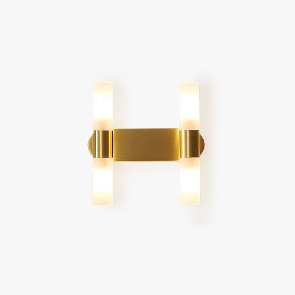 Aerisvold | Moderne cylindrisk akryl- og metalvæglampe