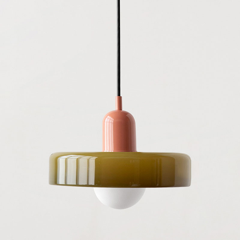 Vetro | Bauhaus-stil farvet glaspendel