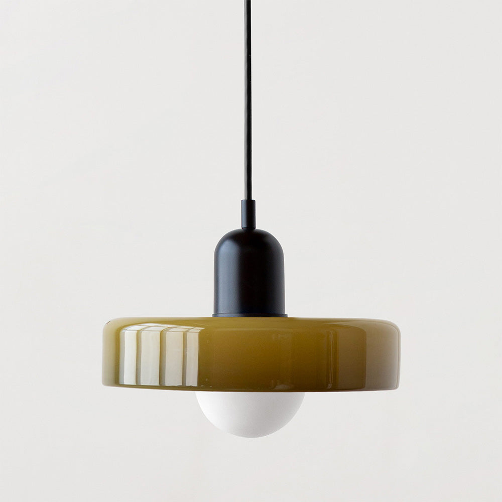 Vetro | Bauhaus-stil farvet glaspendel