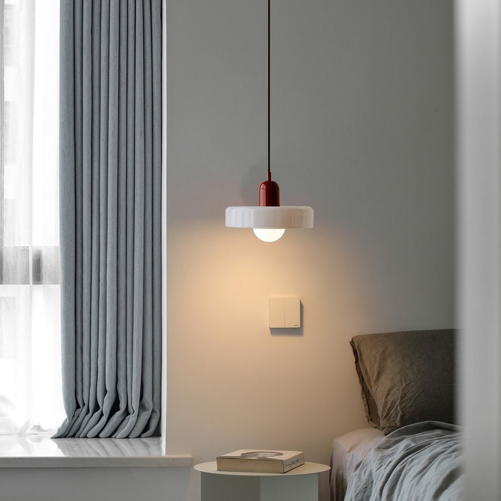 Vetro | Bauhaus-stil farvet glaspendel