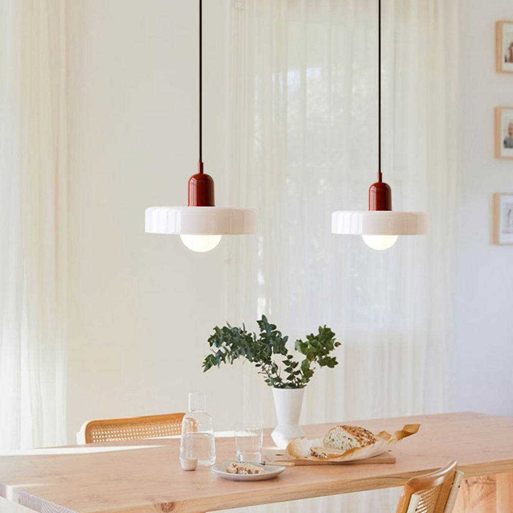 Vetro | Bauhaus-stil farvet glaspendel