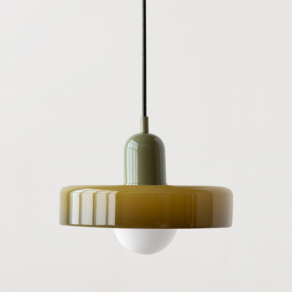 Vetro | Bauhaus-stil farvet glaspendel