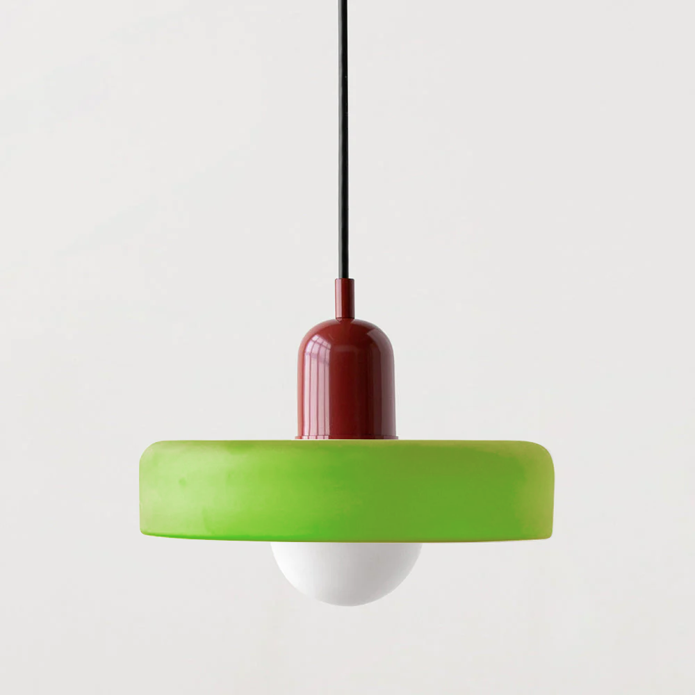 Vetro | Bauhaus-stil farvet glaspendel