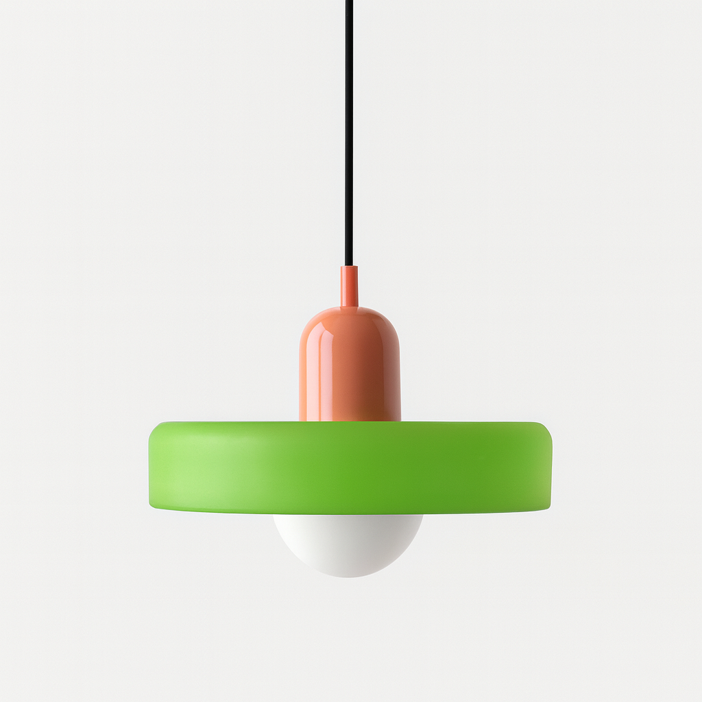 Vetro | Bauhaus-stil farvet glaspendel