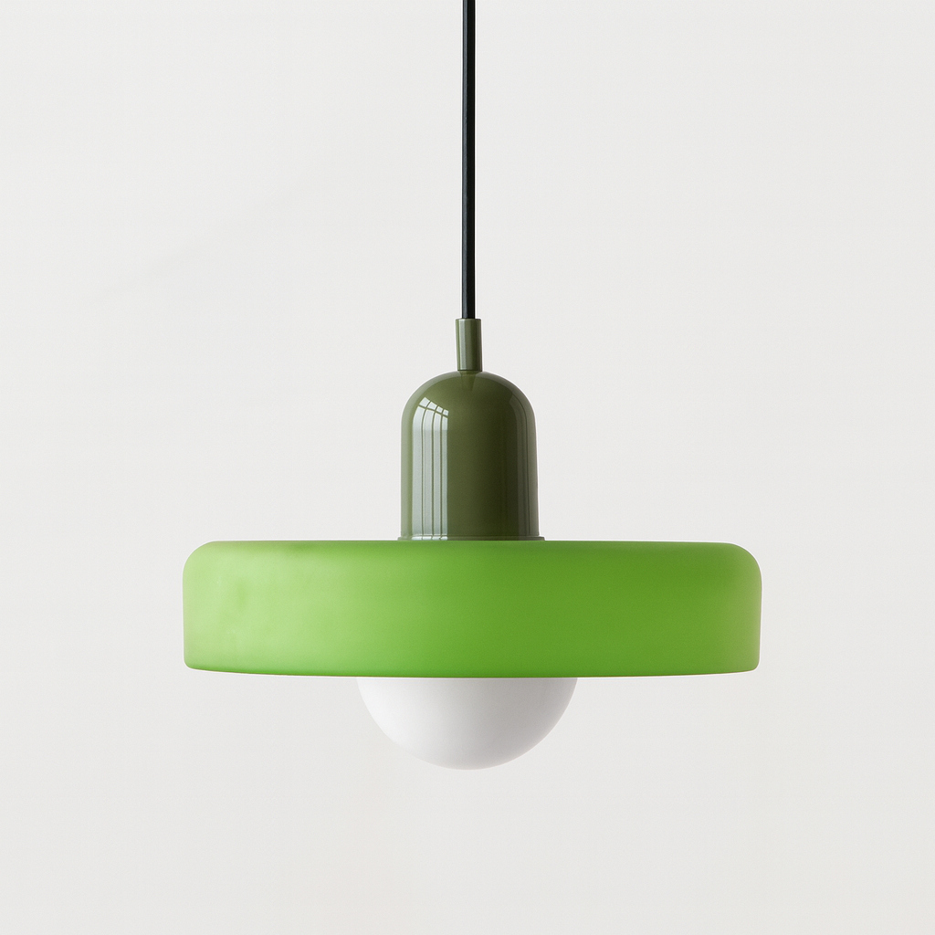 Vetro | Bauhaus-stil farvet glaspendel