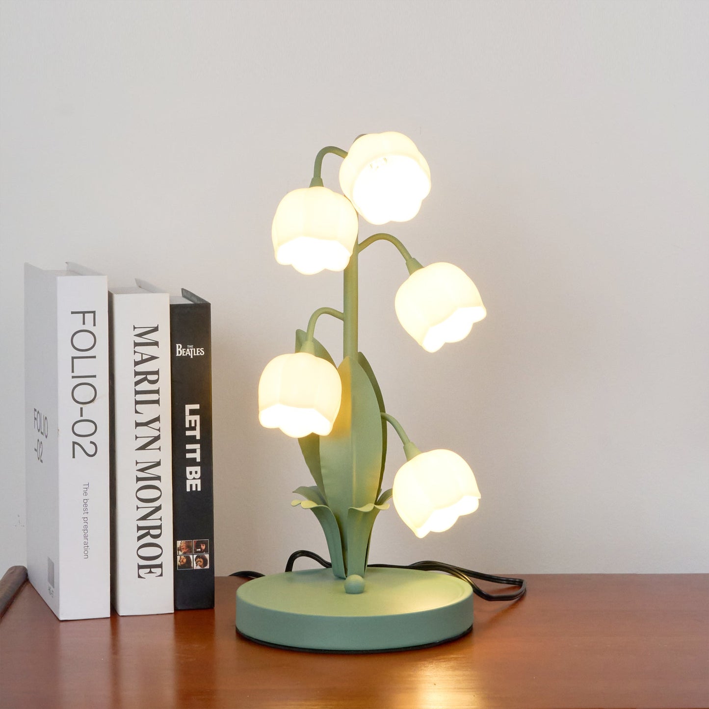 Tulipanformet Orchid Blomstret Bordlampe