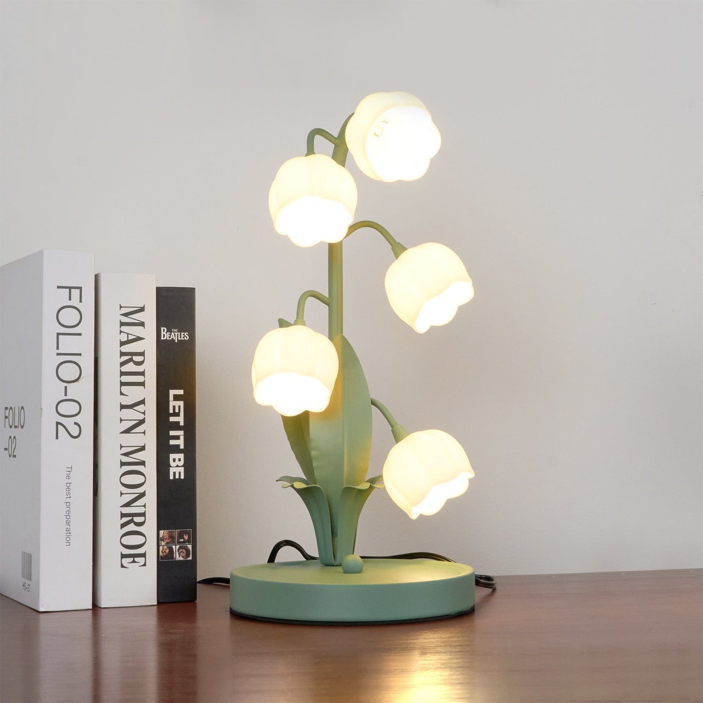 Tulipanformet Orchid Blomstret Bordlampe