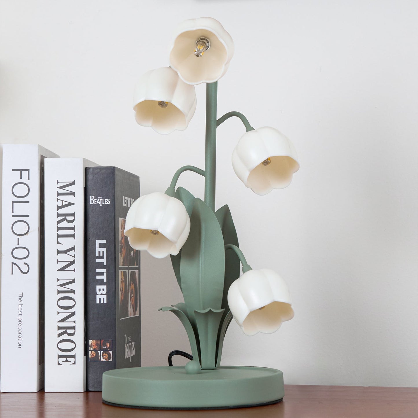 Tulipanformet Orchid Blomstret Bordlampe