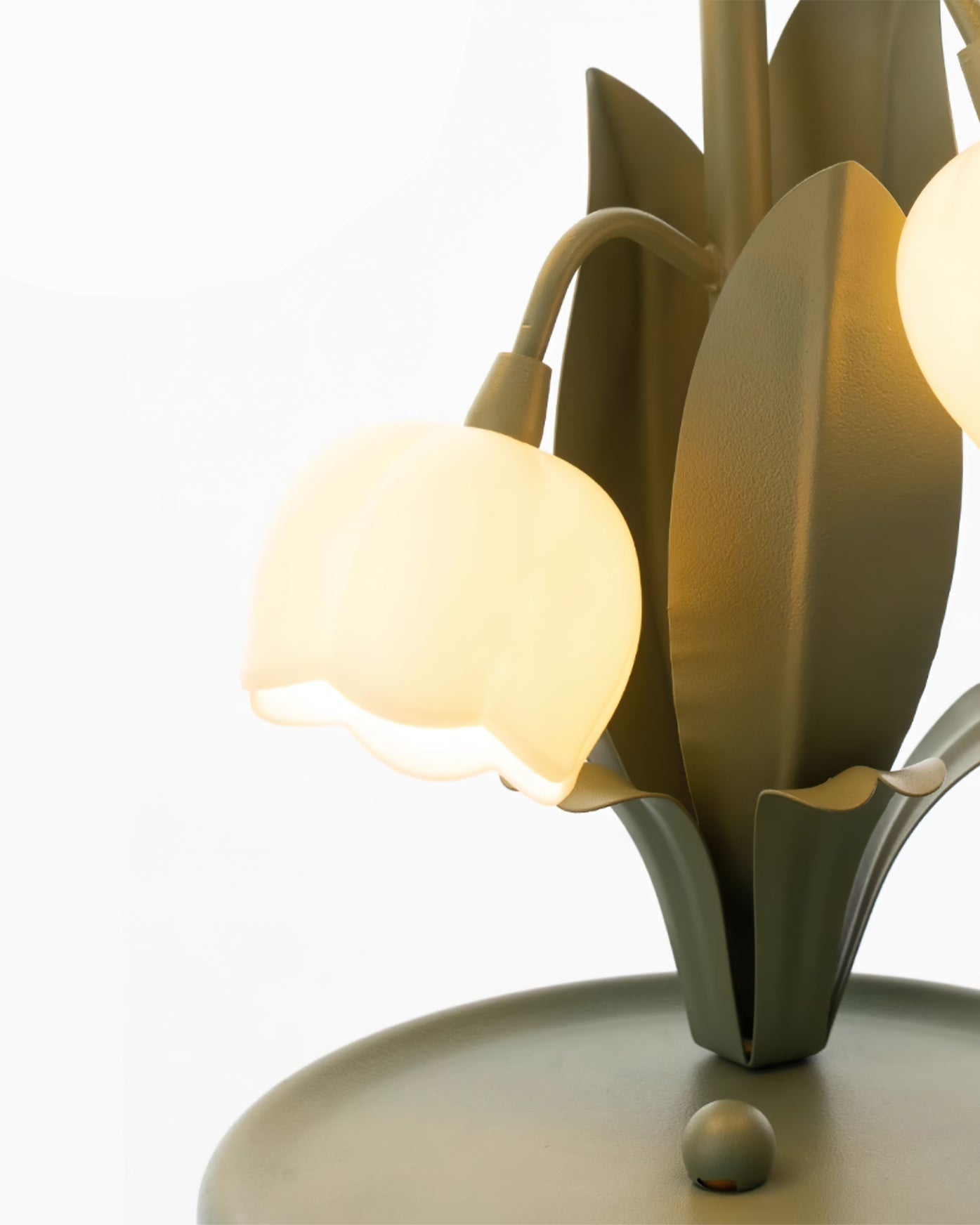 Tulipanformet Orchid Blomstret Bordlampe