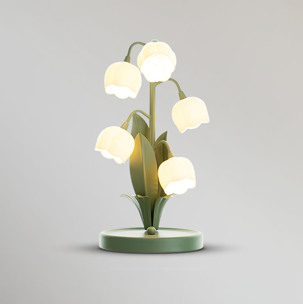 Tulipanformet Orchid Blomstret Bordlampe