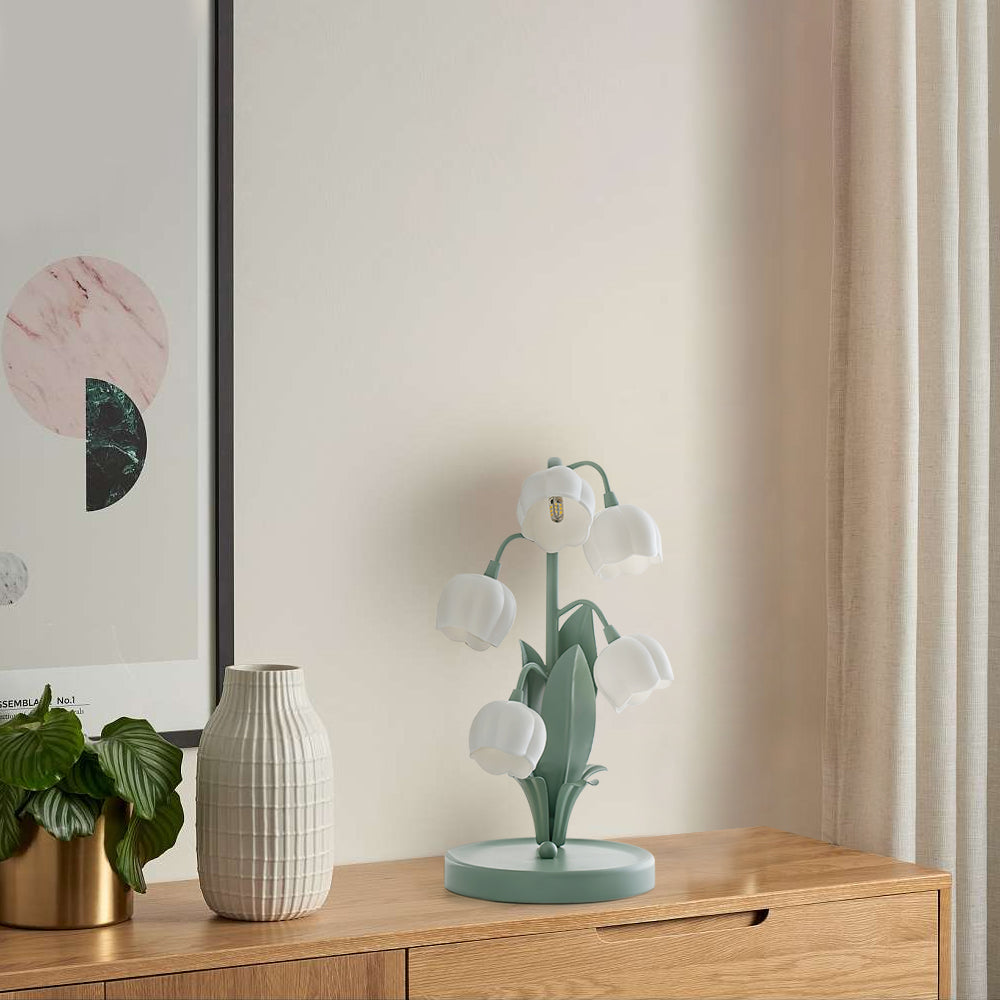 Tulipanformet Orchid Blomstret Bordlampe