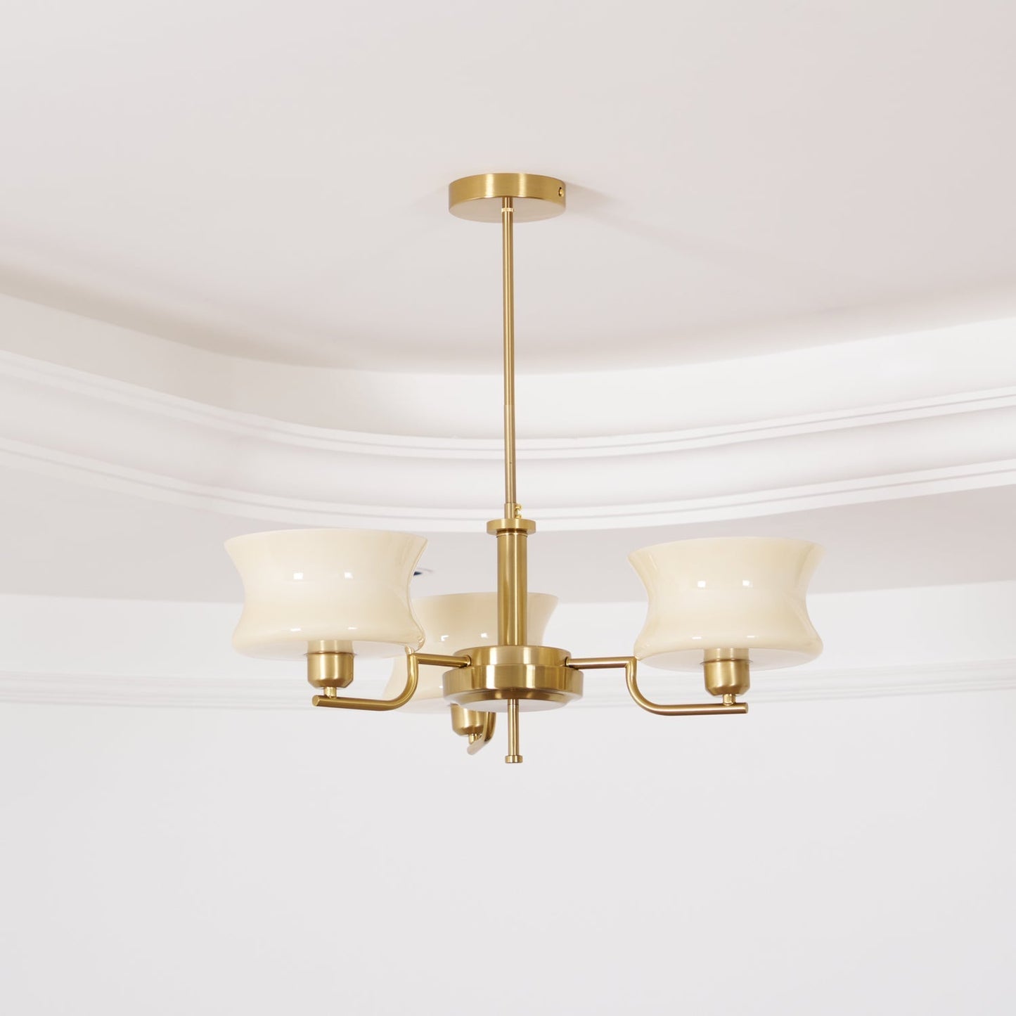 Kendroma | Antik-inspireret buet globus glas loftslampe  