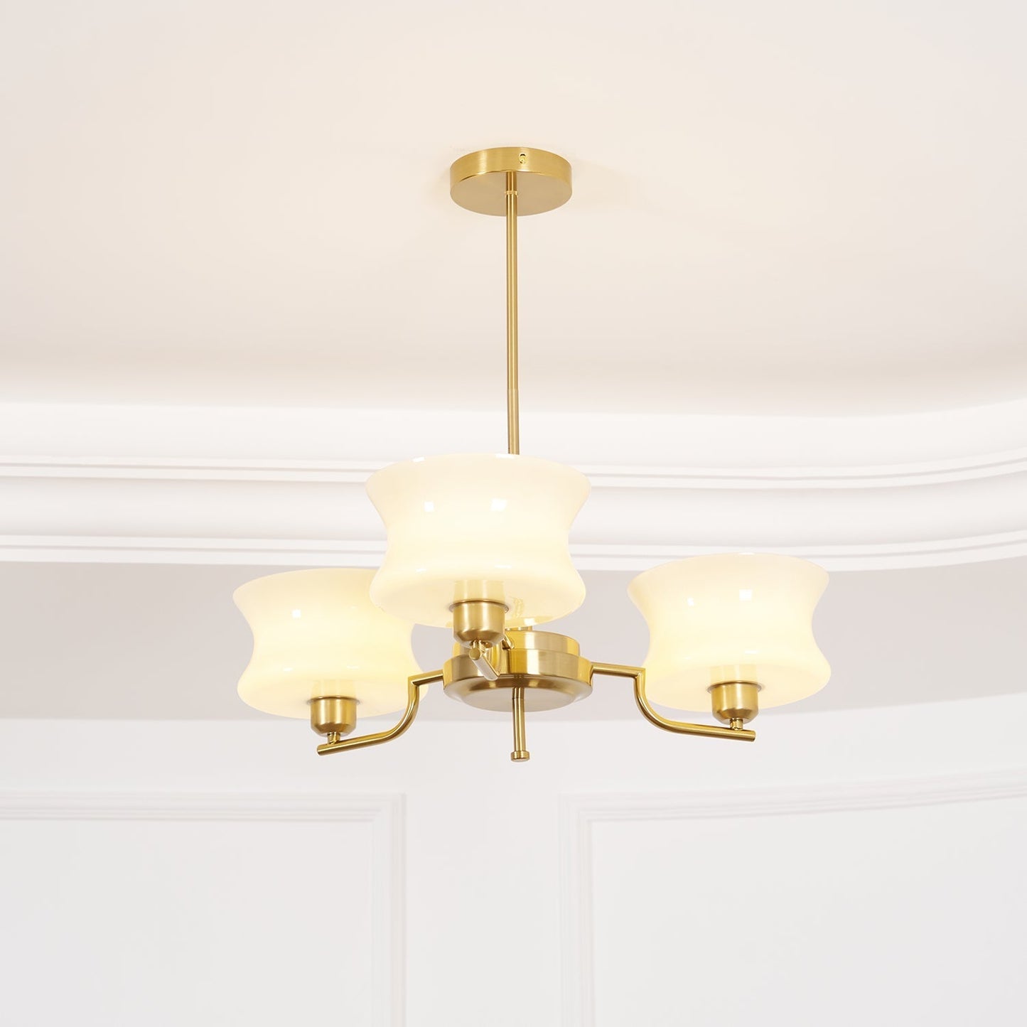 Kendroma | Antik-inspireret buet globus glas loftslampe  