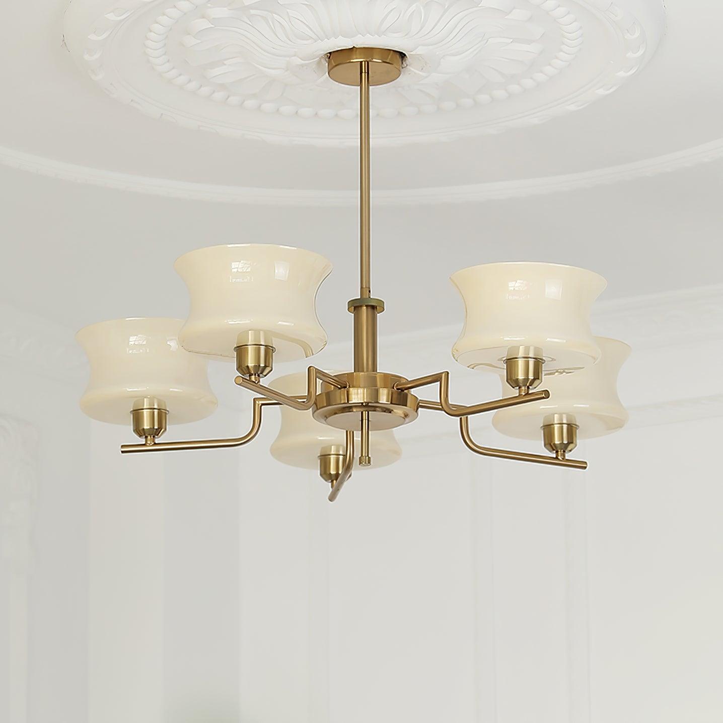 Kendroma | Antik-inspireret buet globus glas loftslampe  
