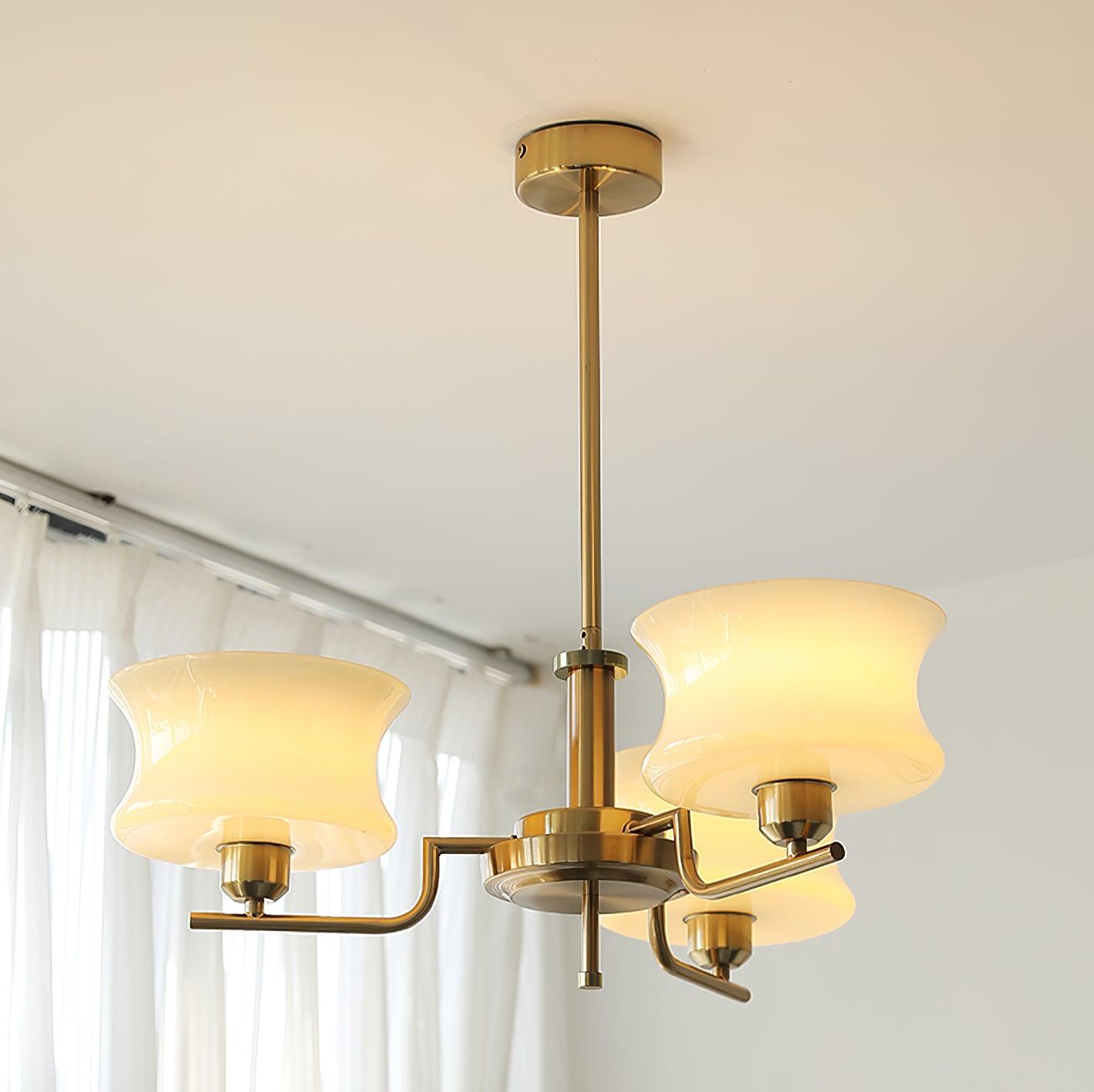 Kendroma | Antik-inspireret buet globus glas loftslampe  