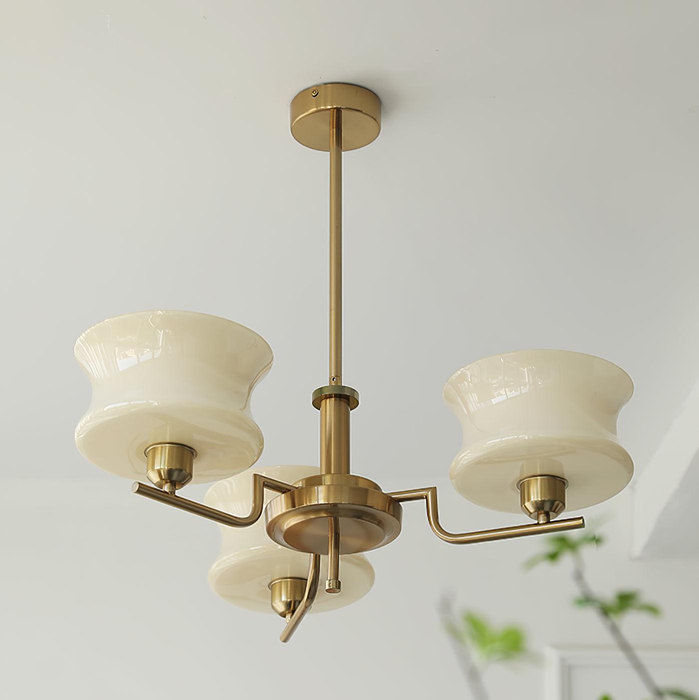 Kendroma | Antik-inspireret buet globus glas loftslampe  