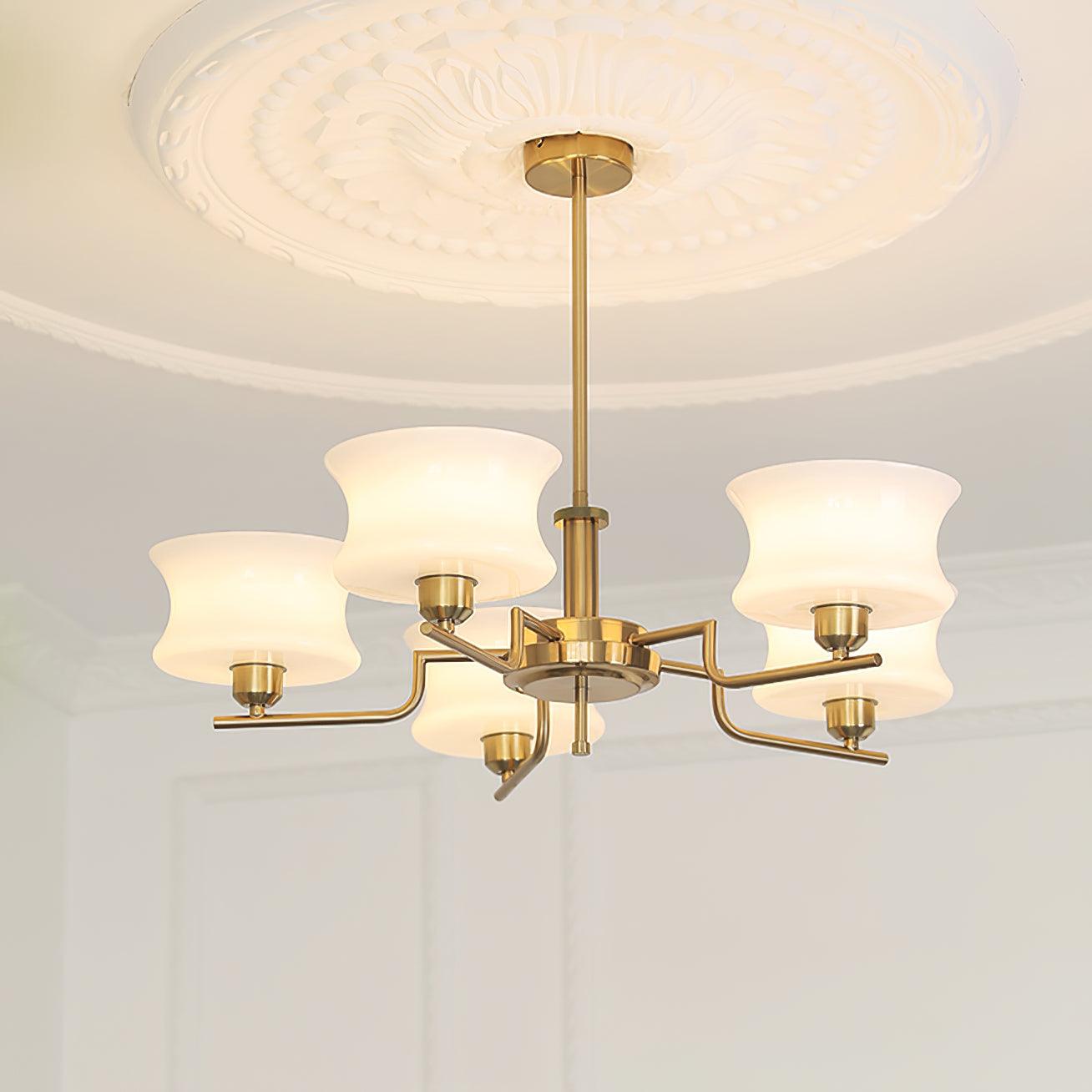 Kendroma | Antik-inspireret buet globus glas loftslampe  