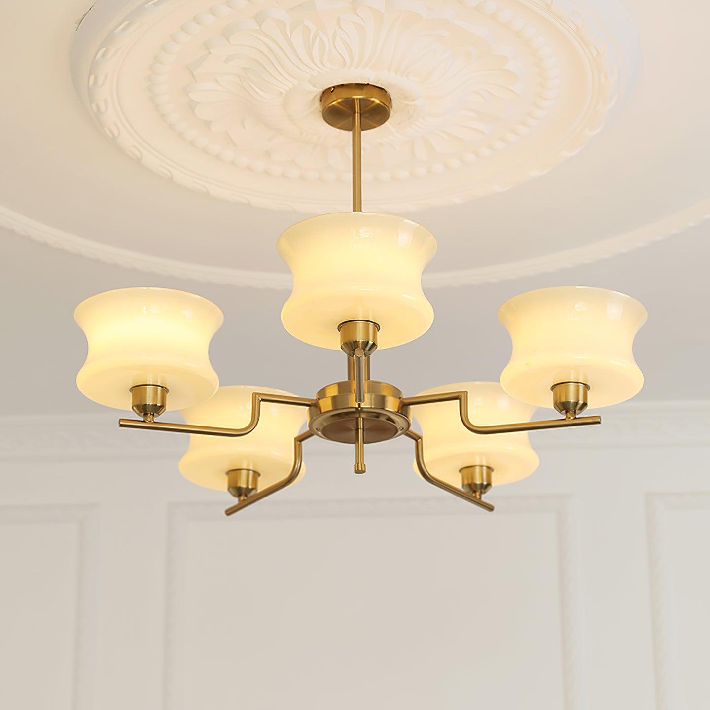 Kendroma | Antik-inspireret buet globus glas loftslampe  