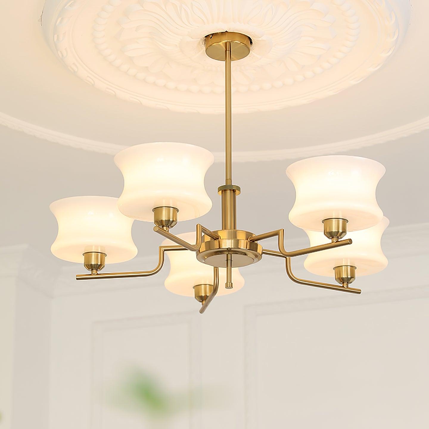 Kendroma | Antik-inspireret buet globus glas loftslampe  