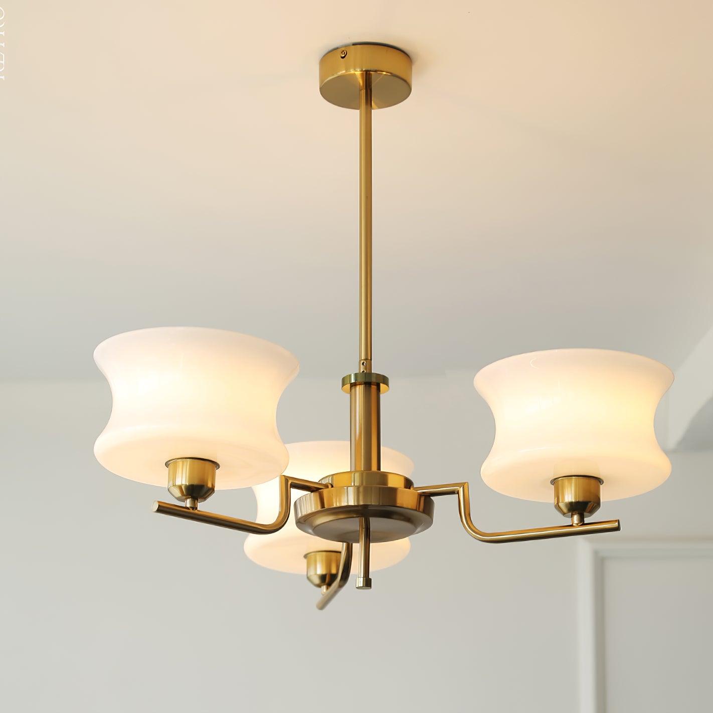 Kendroma | Antik-inspireret buet globus glas loftslampe  