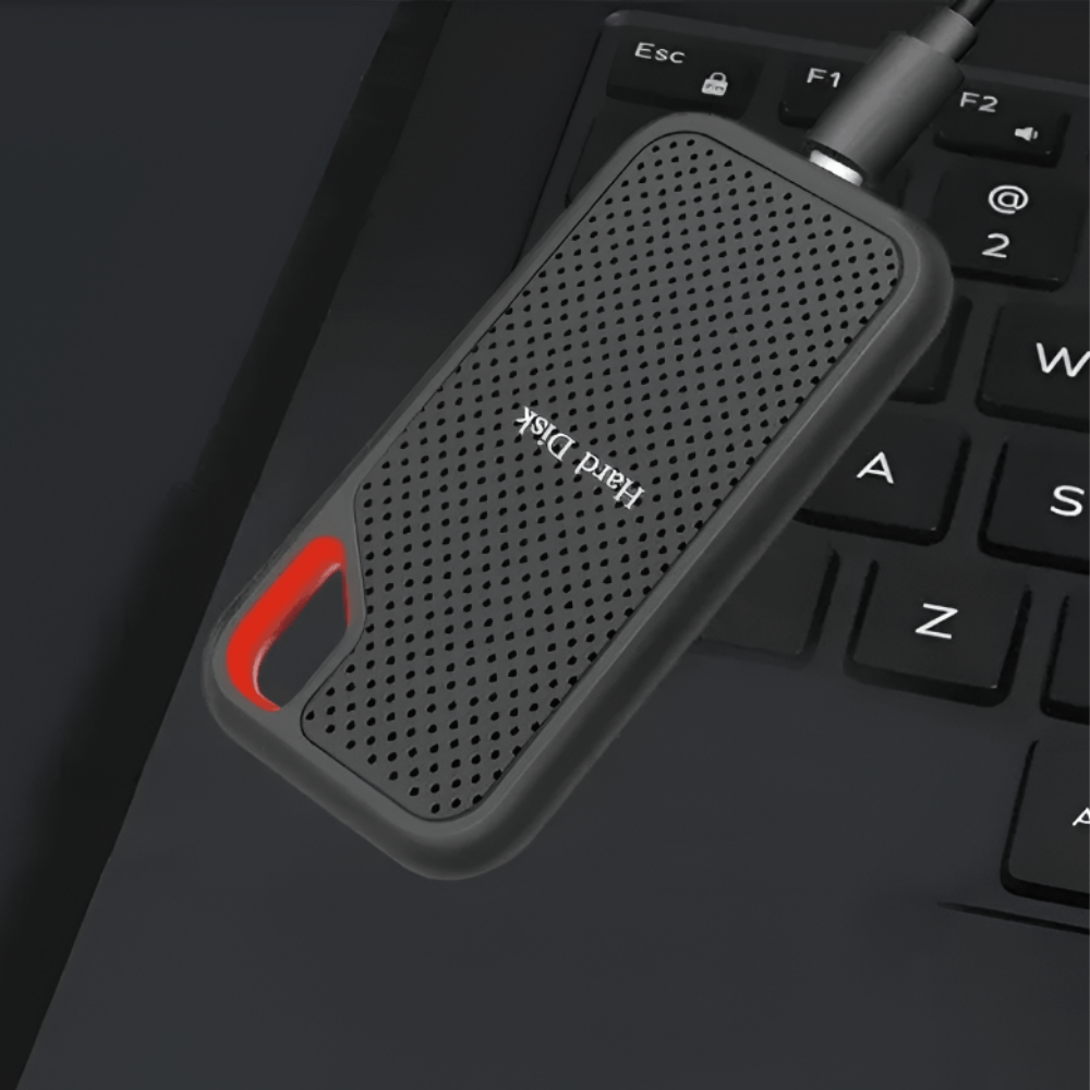 Kompakt aluminium legering Type-C bærbar ekstern SSD drev  
