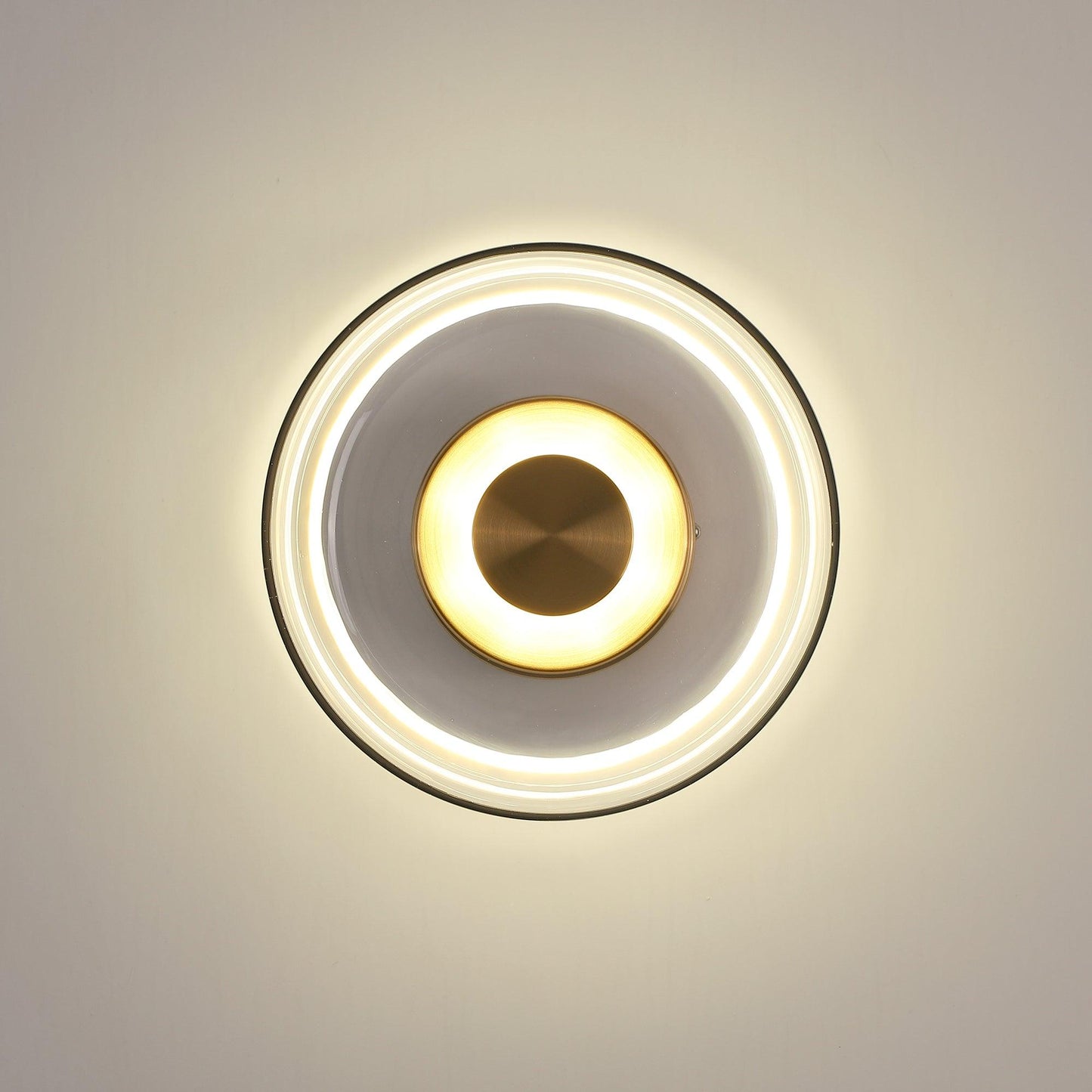 Luvia | Nordisk ribbet glas art deco væglampe