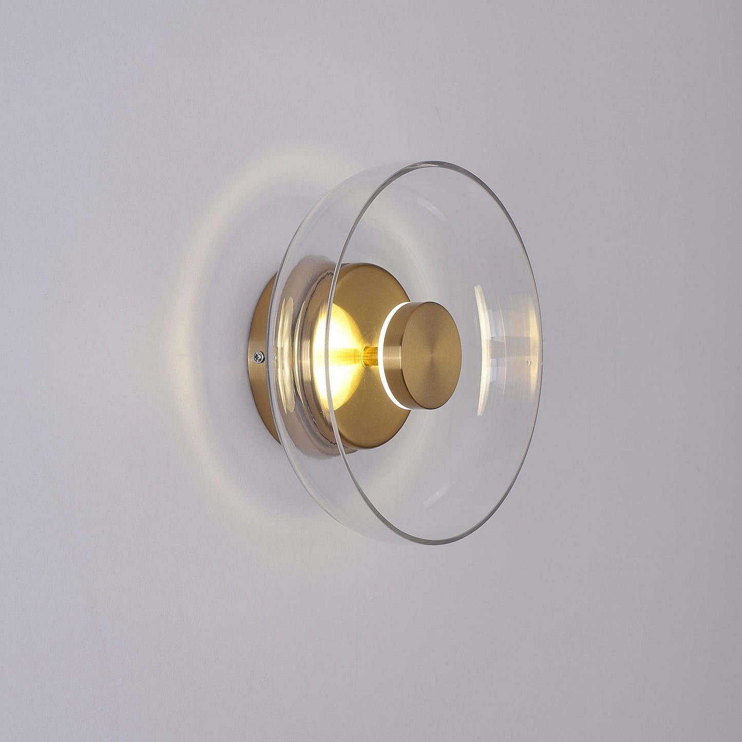 Luvia | Nordisk ribbet glas art deco væglampe