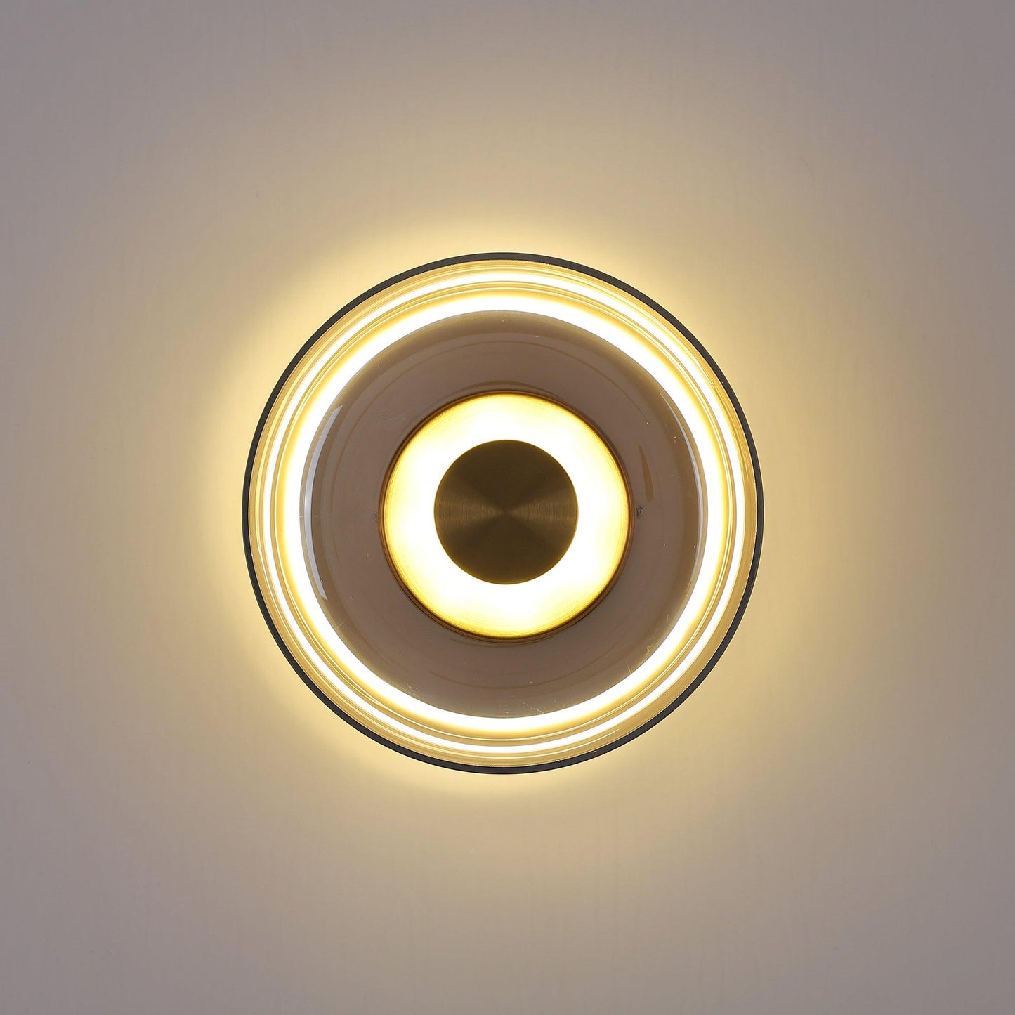 Luvia | Nordisk ribbet glas art deco væglampe