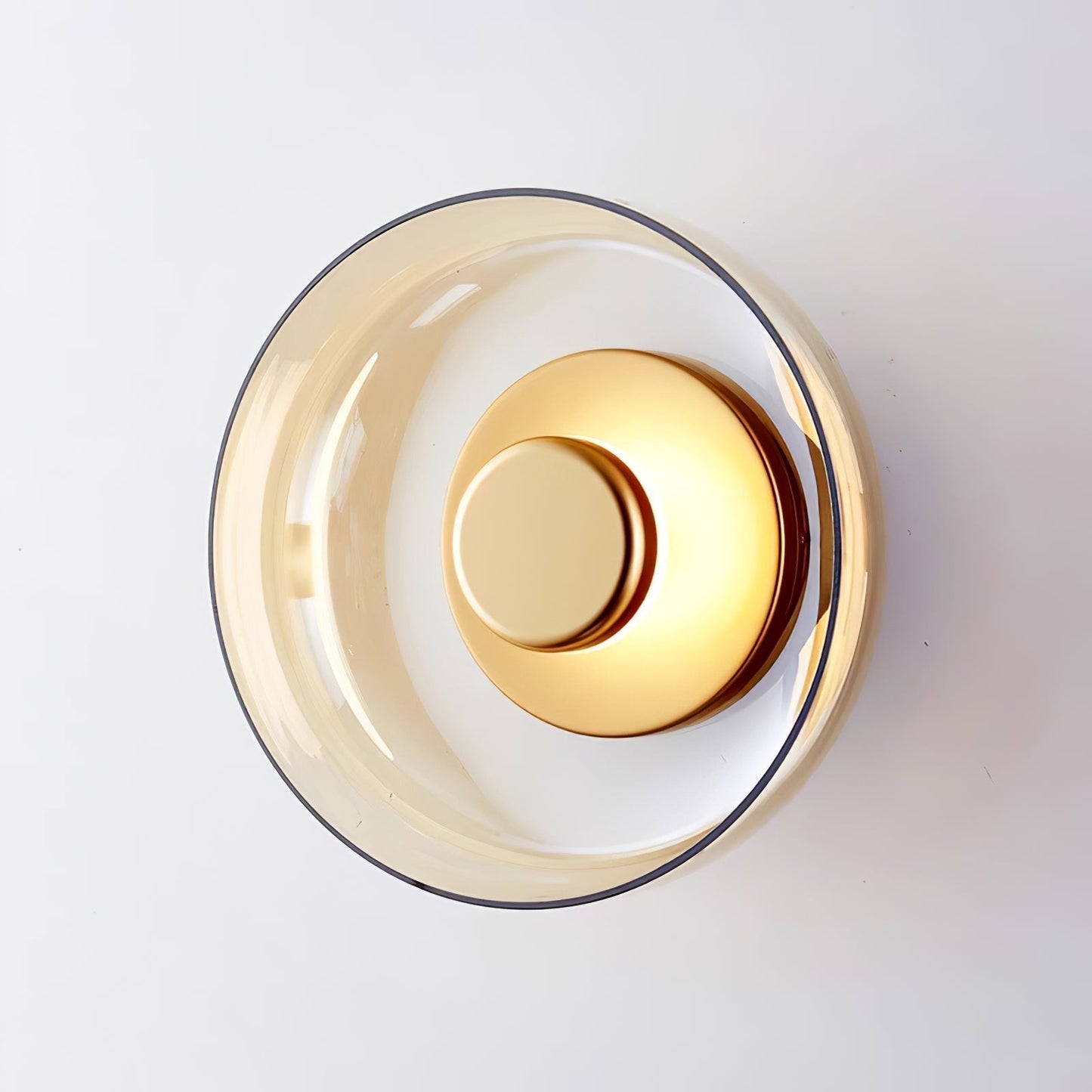 Luvia | Nordisk ribbet glas art deco væglampe