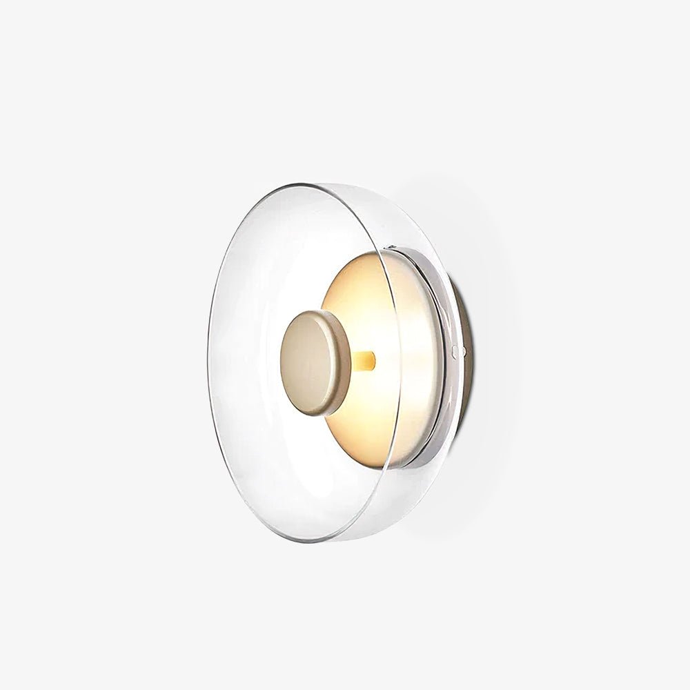 Luvia | Nordisk ribbet glas art deco væglampe