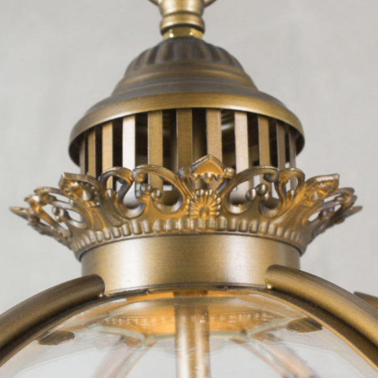 Vinse | Vintage sfærisk transparent glas pendellampe
