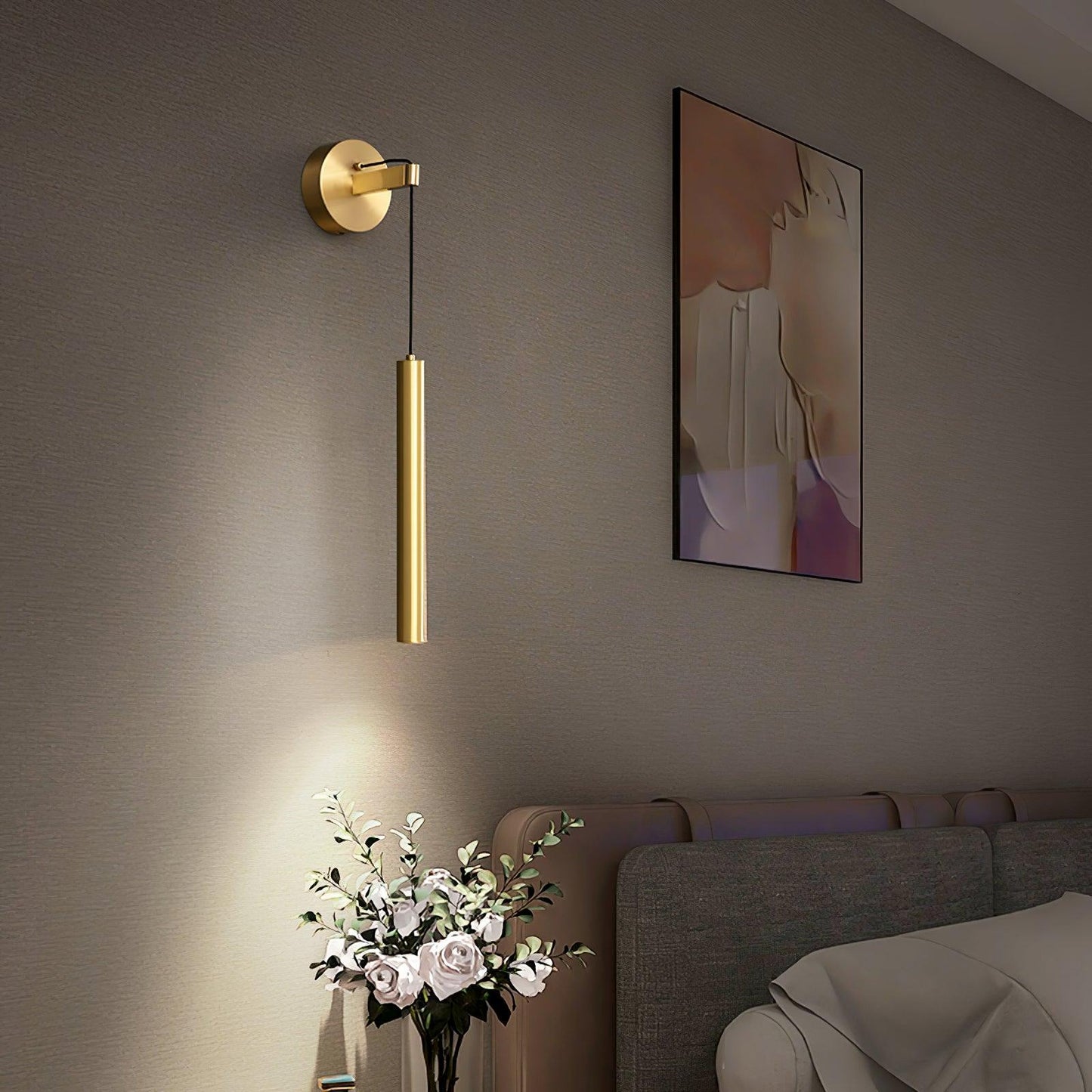 Albronix | Lineær messing minimalistisk LED arkitektonisk vægpendellampe