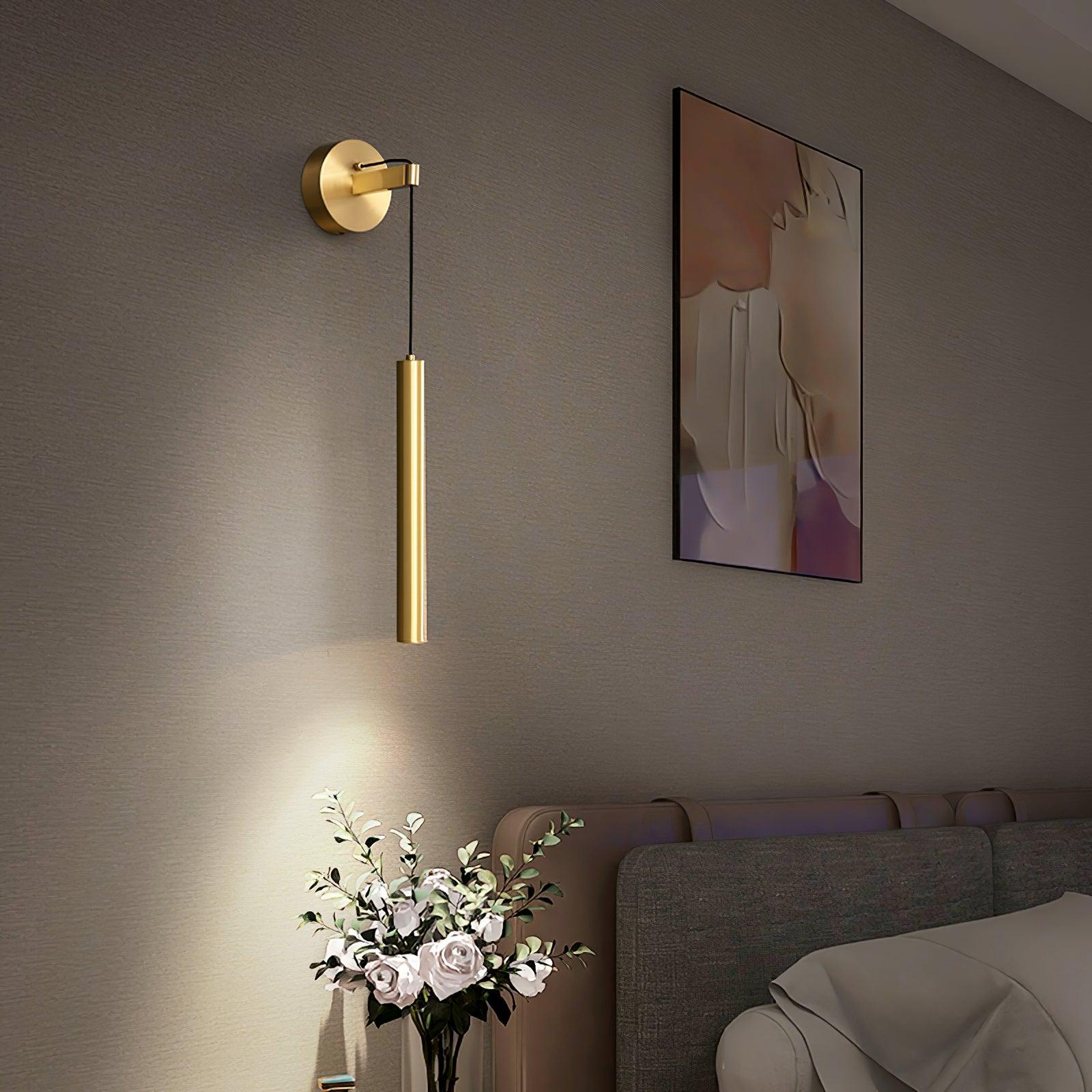 Albronix | Lineær messing minimalistisk LED arkitektonisk vægpendellampe