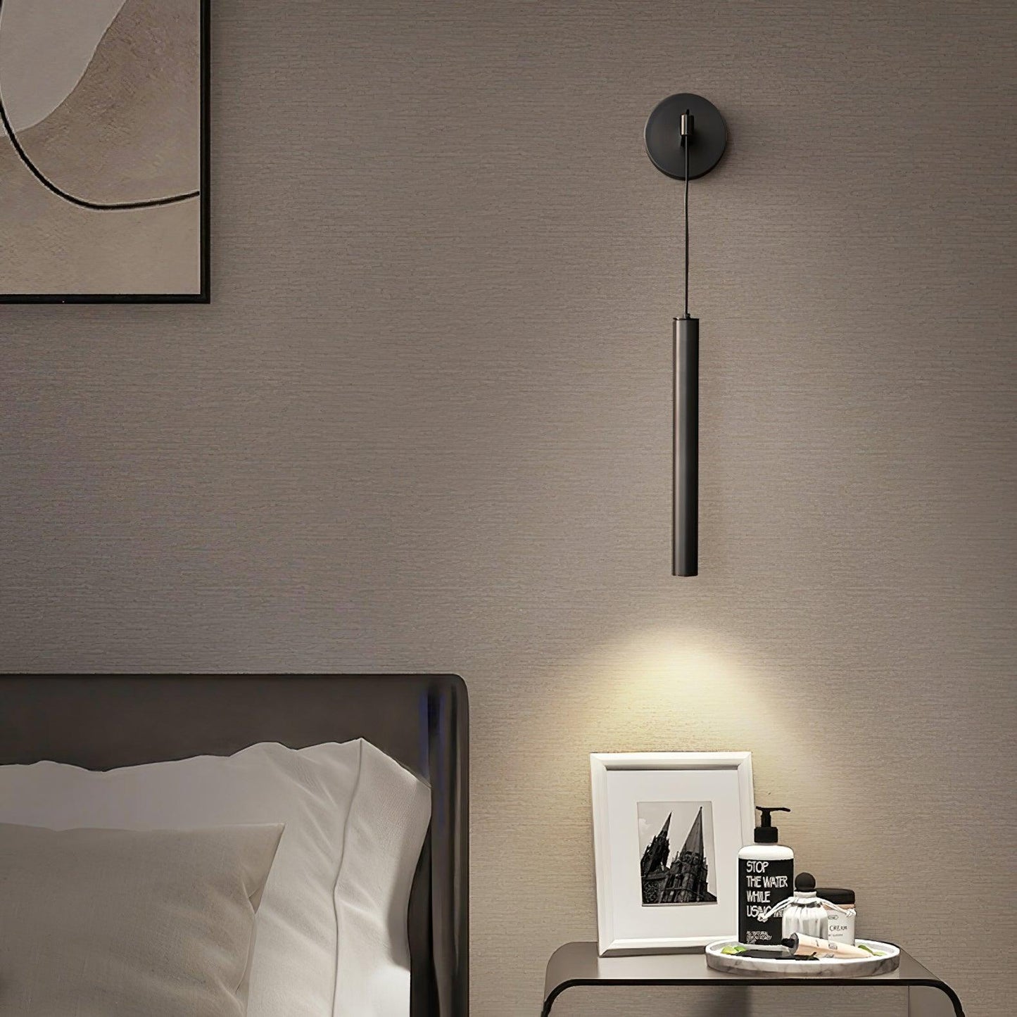 Albronix | Lineær messing minimalistisk LED arkitektonisk vægpendellampe