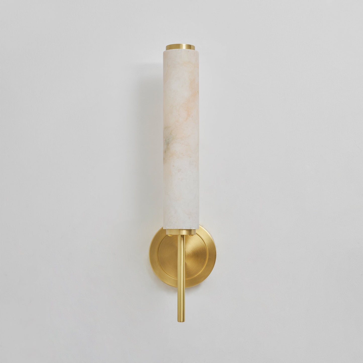 Kelsorim | Geometrisk minimalistisk alabaster cylinder væglampe  