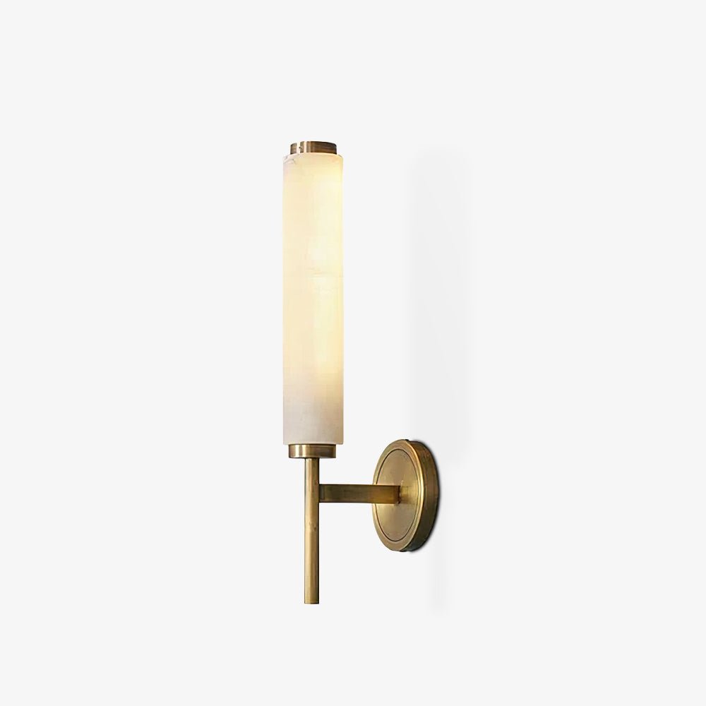 Kelsorim | Geometrisk minimalistisk alabaster cylinder væglampe  