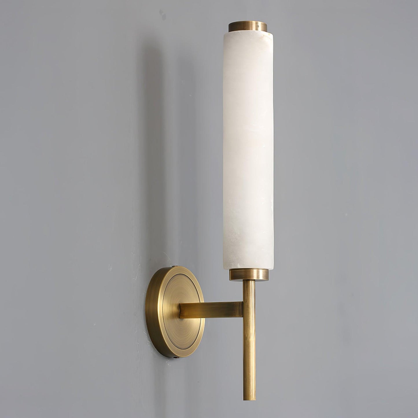 Kelsorim | Geometrisk minimalistisk alabaster cylinder væglampe  