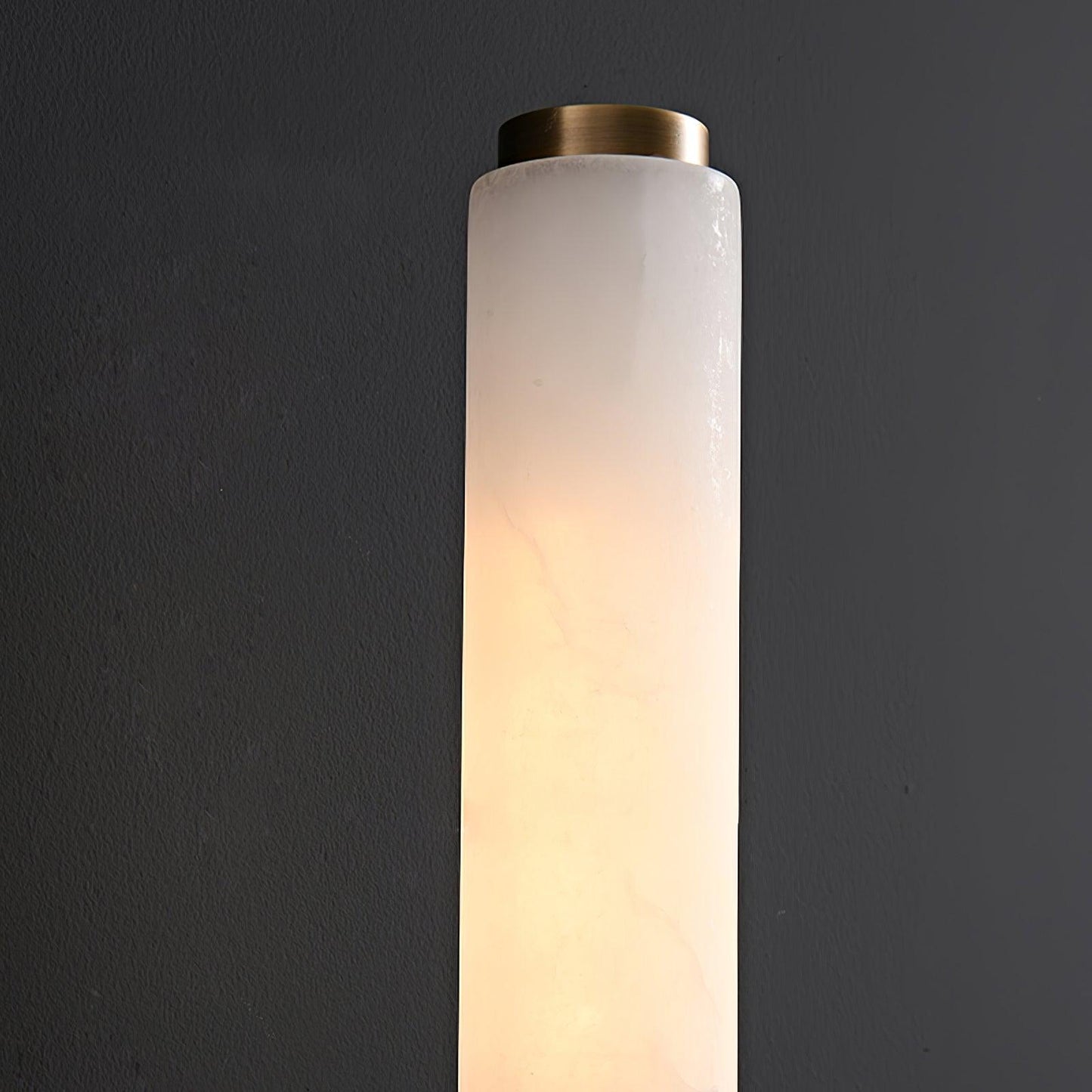 Kelsorim | Geometrisk minimalistisk alabaster cylinder væglampe  