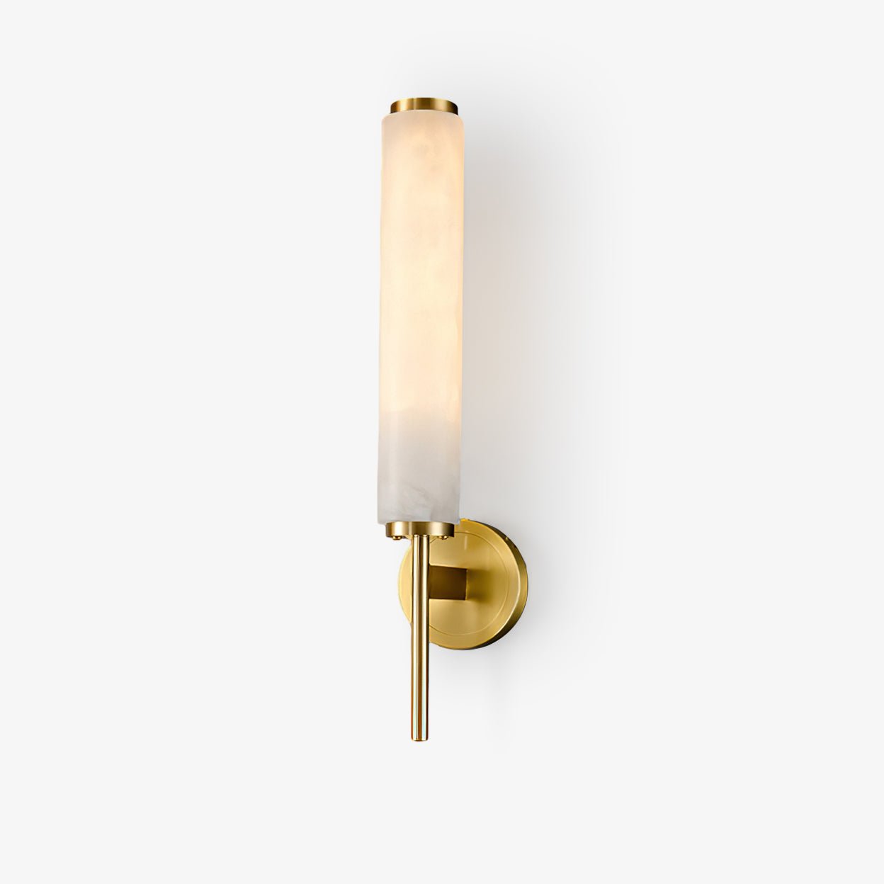 Kelsorim | Geometrisk minimalistisk alabaster cylinder væglampe  