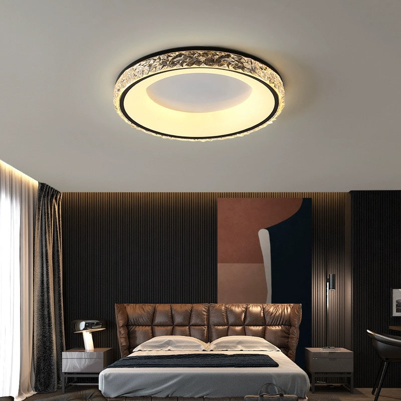 Lustra | Moderne rund akryl flush mount loftslampe
